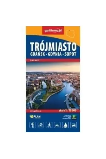 Plan Trójmiasto - Gdańsk - Gdynia - Sopot 1:17 000
