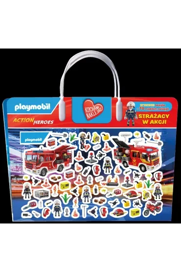 Strażacy w akcji. Playmobil Action Heroes. Kocham naklejać