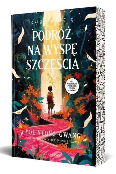 Podróż na wyspę szczęścia (ilustrowane krawędzie biało-czarne)