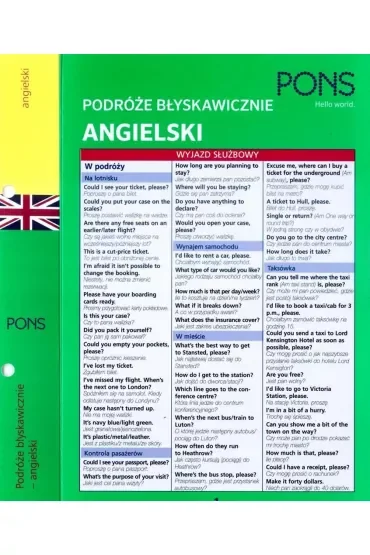 Błyskawicznie podróże angielski PONS