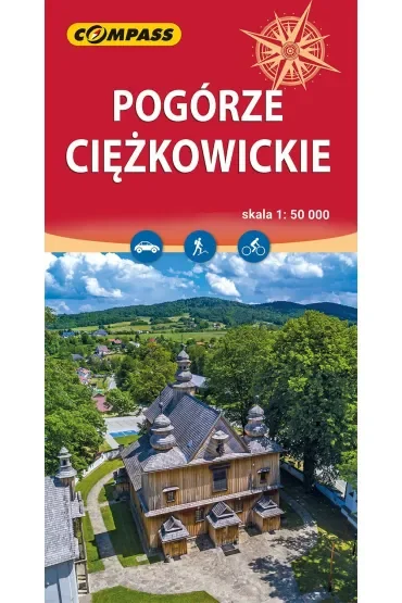 Pogórze Ciężkowickie. Mapa turystyczna w skali 1: 50 000