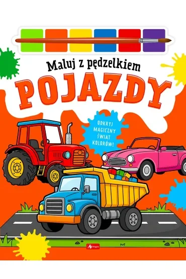 Pojazdy. Dla chłopców.  Maluj pędzelkiem