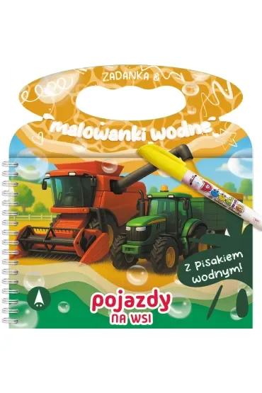 Malowanka 200X140 Zadanka & malowanki wodne. Pojazdy na wsi  PISAK SKRZAT 981215