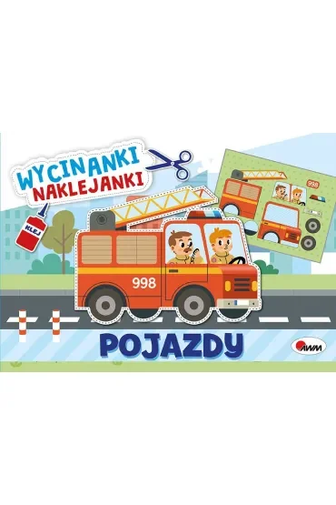 Pojazdy. Wycinanki naklejanki