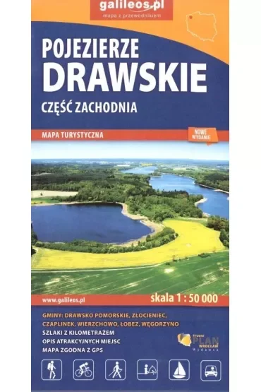 Pojezierze Drawskie. Część zachodnia. Mapa turystyczna 1:50 000