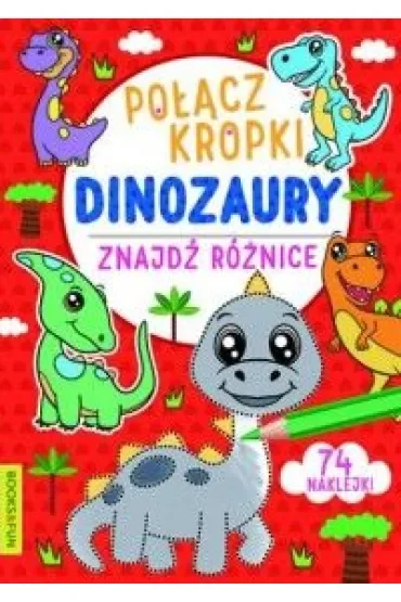 Dinozaury. Połącz kropki, znajdź różnicę