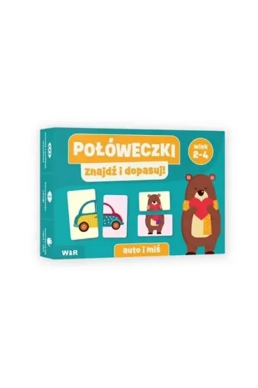 Połóweczki Znajdź i dopasuj! Auto i Miś