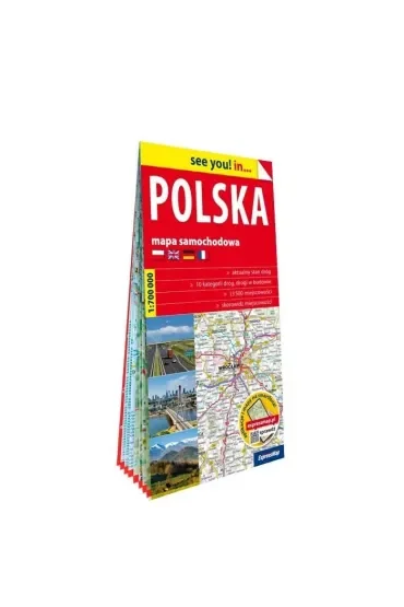 Polska papierowa mapa samochodowa 1:700 000