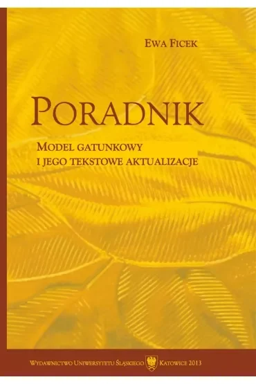 Poradnik. Model gatunkowy i jego tekstowe aktualizacje
