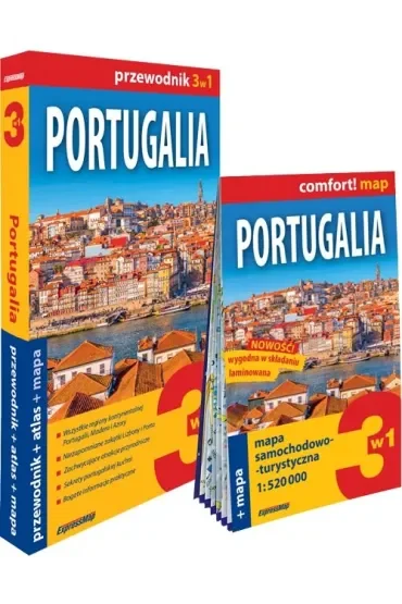 Portugalia 3w1 przewodnik + atlas + mapa