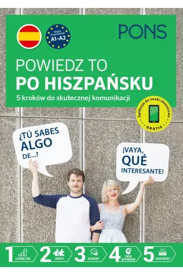 Powiedz to po Hiszpańsku 5 kroków do skutecznej komunikacji poziom A1-A2  PONS