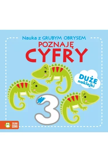 Poznaję cyfry. Nauka z grubym obrysem