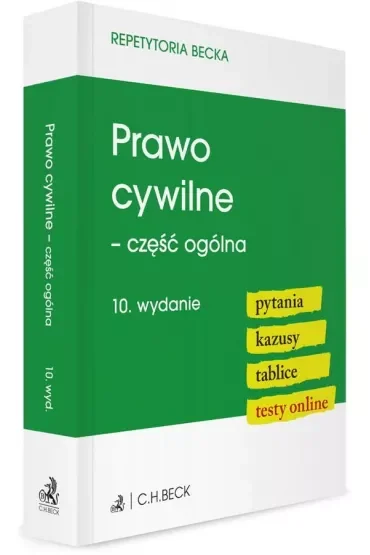 Prawo cywilne - część ogólna. Pytania. Kazusy. Tablice. Testy online