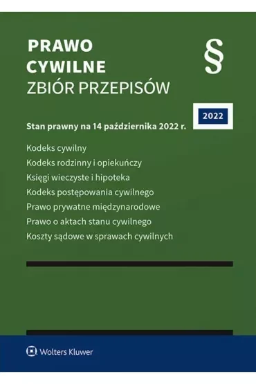 Prawo cywilne. Zbiór przepisów wyd. 2022