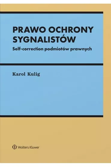 Prawo ochrony sygnalistów. Self-correction podmiotów
