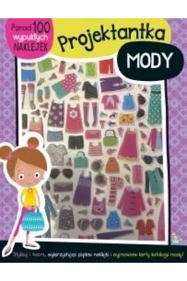 Projektantka mody. Ponad 100 wypukłych naklejek