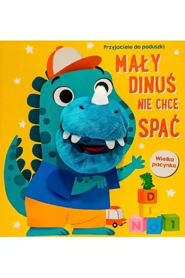 Mały dinuś nie chce spać. Przyjaciele do poduszki