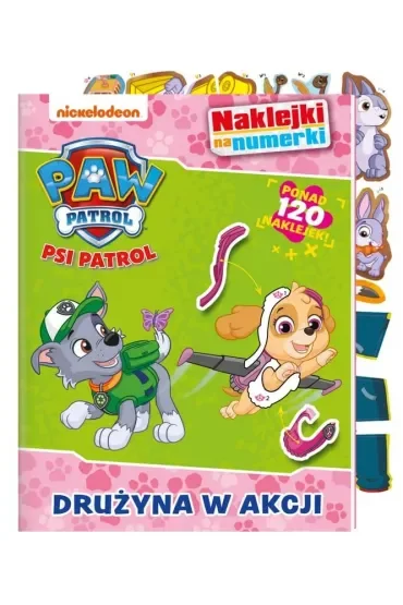 Psi Patrol. Naklejki na numerki. Drużyna w akcji