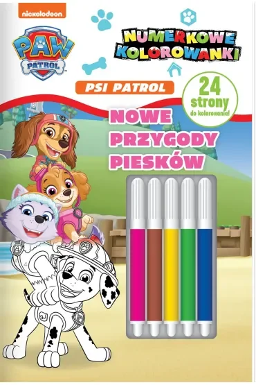 Psi Patrol. Numerkowe kolorowanki. Nowe przygody piesków