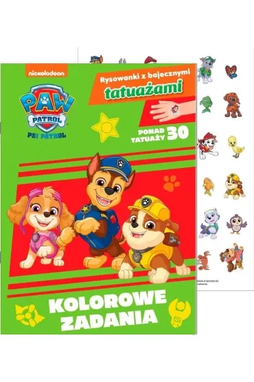 Psi Patrol. Rysowanki z bajecznymi tatuażami