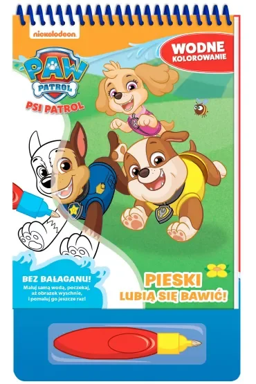Psi Patrol. Wodne kolorowanie część 11. Pieski lubią się bawić