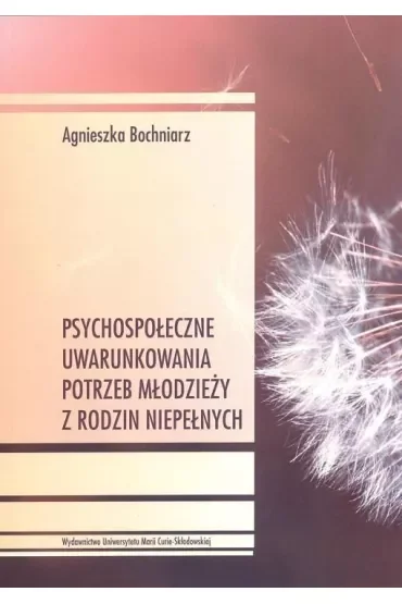 Psychospołeczne uwarunkowania potrzeb młodzieży z rodzin niepełnych