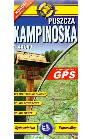 Puszcza Kampinoska mapa turystyczna 1:40 000