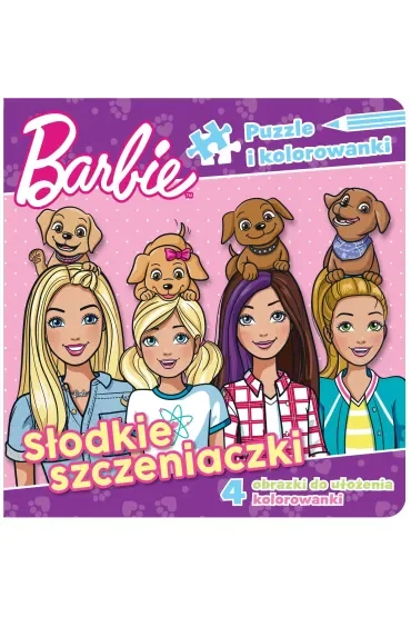 Puzzle i kolorowanki. Barbie. Słodkie szczeniaczki