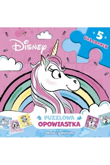 Puzzlowa opowiastka. Minnie i jednorożec. 5 układanek Disney