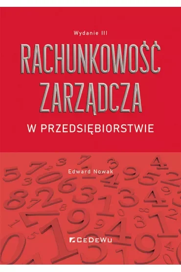 Rachunkowość zarządcza w przedsiębiorstwie w.3
