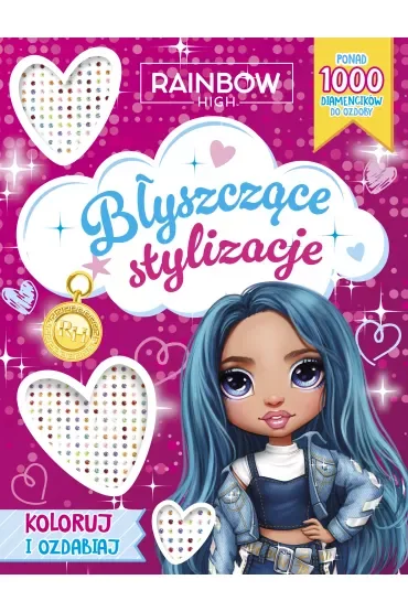 Rainbow High. Błyszczące stylizacje. Koloruj i ozdabiaj