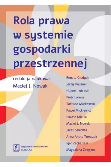 Rola prawa w systemie gospodarki przestrzennej