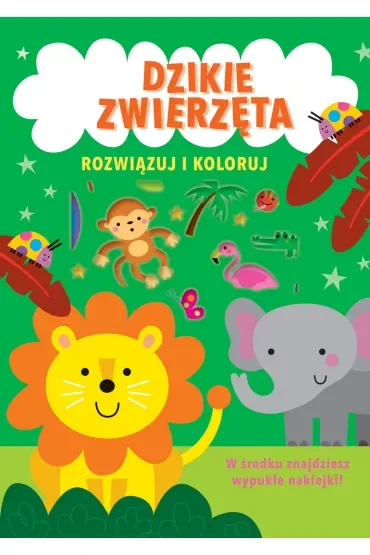 Rozwiązuj i koloruj. Dzikie zwierzęta