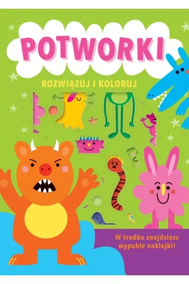Rozwiązuj i koloruj. Potworki