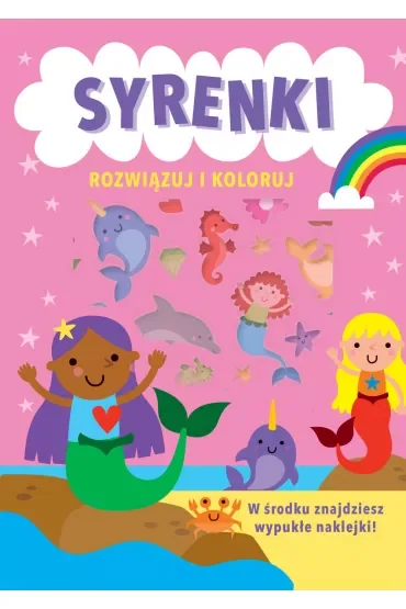 Rozwiązuj i koloruj. Syrenki