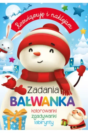 Rozwiązuję i naklejam. Zadania Bałwanka