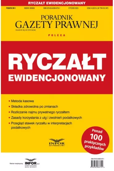 Ryczałt ewidencjonowany Podatki 1/2025
