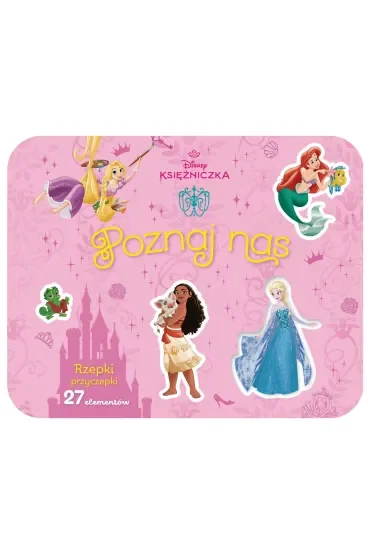 Rzepki-przyczepki. 27 elementów. Poznaj nas. Disney Księżniczka