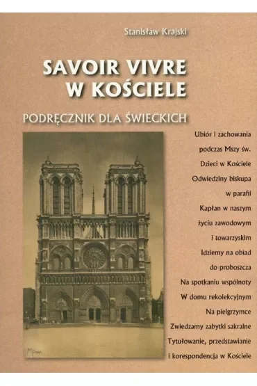 Savoir vivre w Kościele. Podręcznik dla świeckich