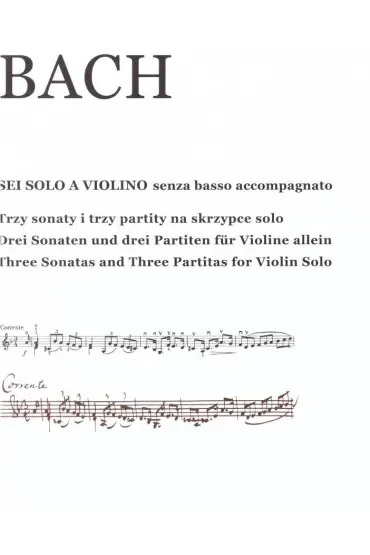 Sei Solo A Violino Johann Sebastian Bach