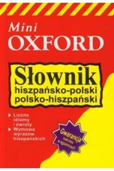 Słownik hiszpańsko-polski polsko-hiszpański mini