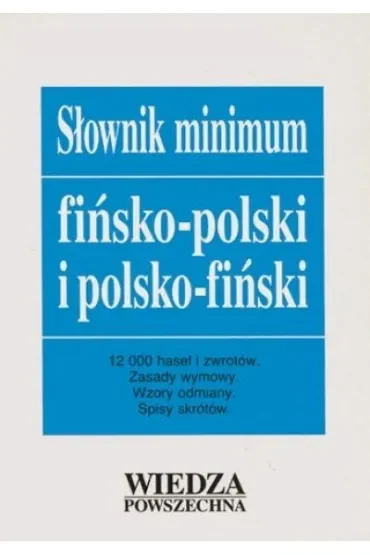 Słownik minimum fińsko-polski i polsko-fiński