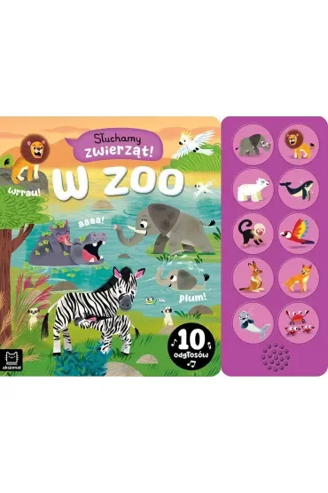 Słuchamy zwierząt  W zoo. 10 odgłosów