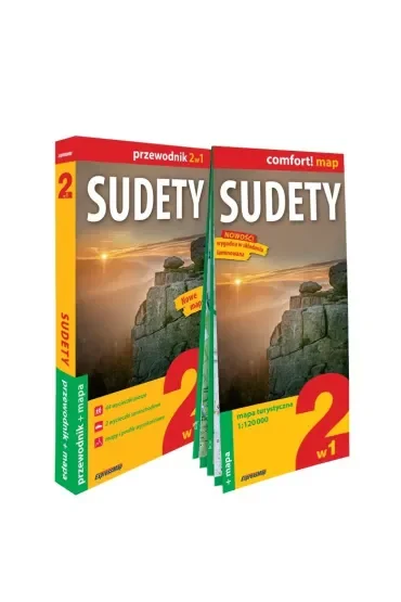 Sudety przewodnik i mapa 2w1 2024