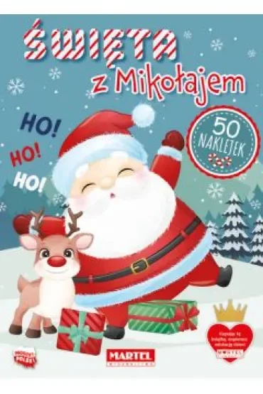 Święta z Mikołajem z naklejkami