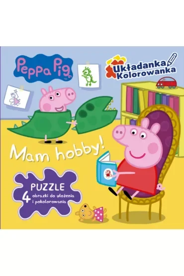Peppa Pig. Układanka kolorowanka. W drogę