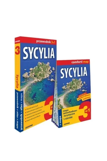 Sycylia 3w1: przewodnik + atlas + mapa