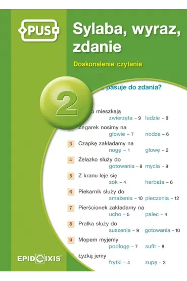 PUS Sylaba, wyraz, zdanie 2 Doskonalenie czytania