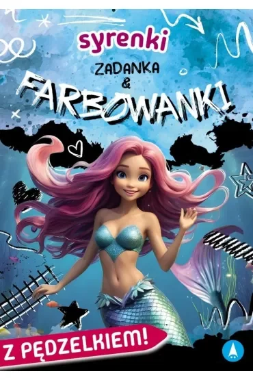 Książka edu. B5  Syrenki. Zadanka & farbowanki  PĘDZELEK SKRZAT 980768