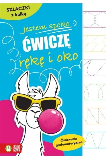 Szlaczki z kalką. Ćwiczenia grafomotoryczne. Jestem spoko. Ćwiczę rękę i oko